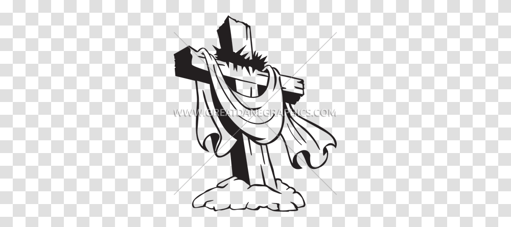 Cross With Crown Of Thorns Production Ready Artwork For T Shirt, Machine, Sewing, Adapter Transparent Png