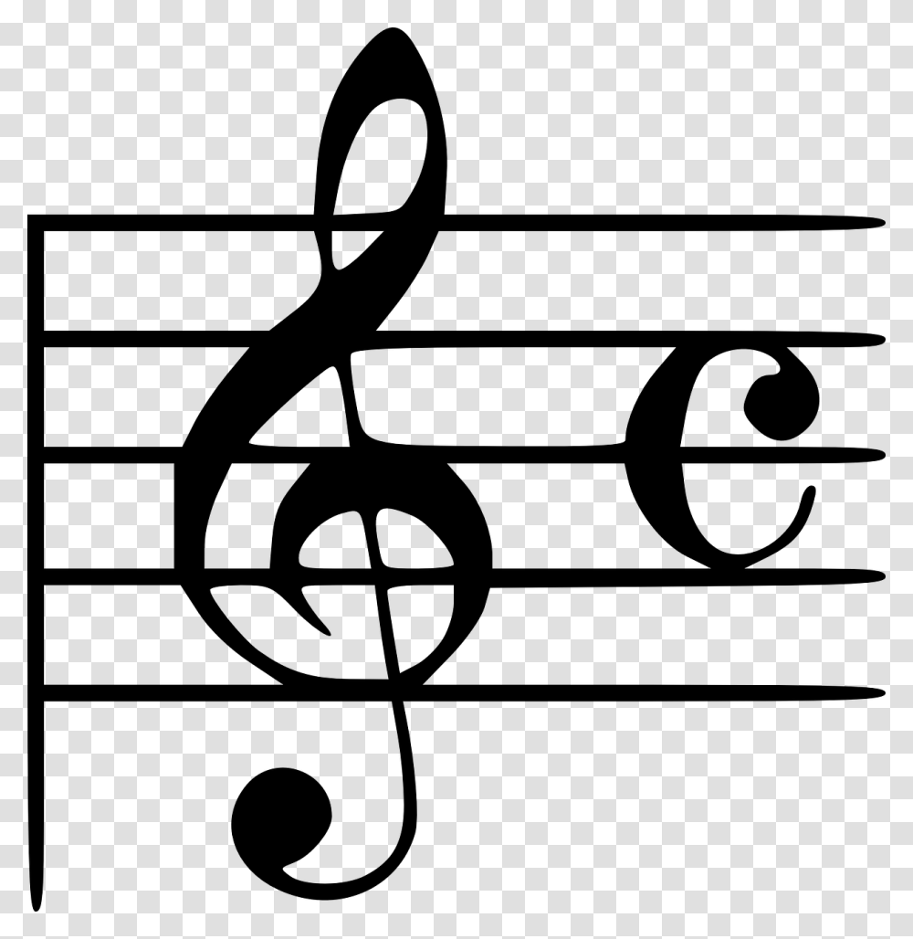 Cross With Music Notes Clipart Freeuse Library Treble Clef Images Clip Art, Gray, World Of Warcraft Transparent Png