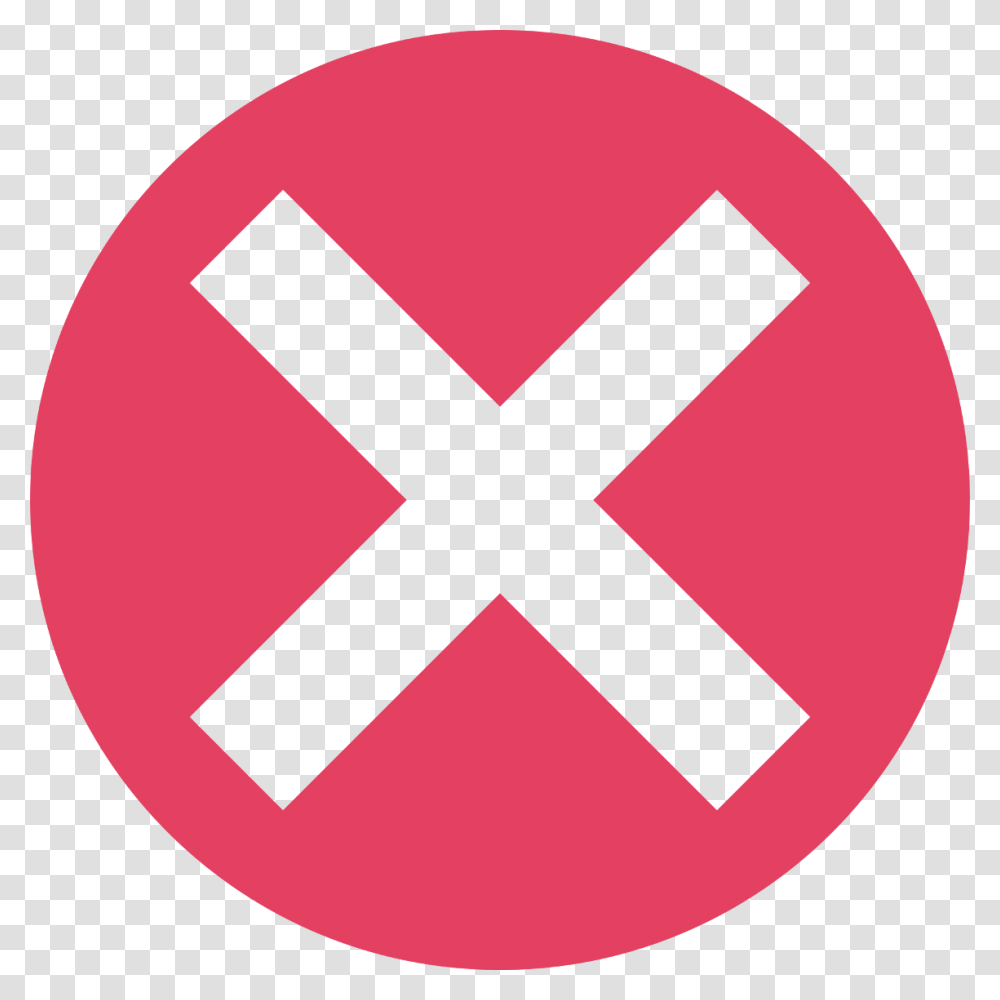 Cross X Mark In Red Circle Logo, Symbol, Sign, Road Sign Transparent Png