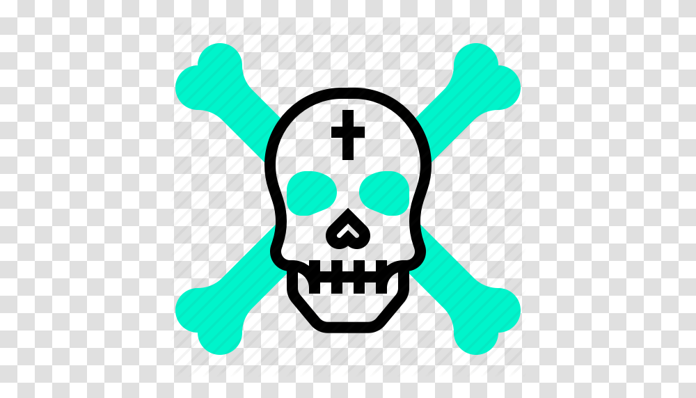Crossbone Death Pirate Skull Icon, Pin, Juggling Transparent Png