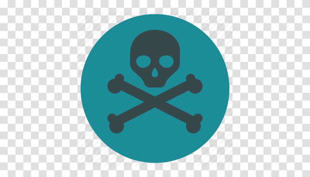 Crossbones Danger Dead Death Evil Skull Toxic Icon, Face, Logo Transparent Png