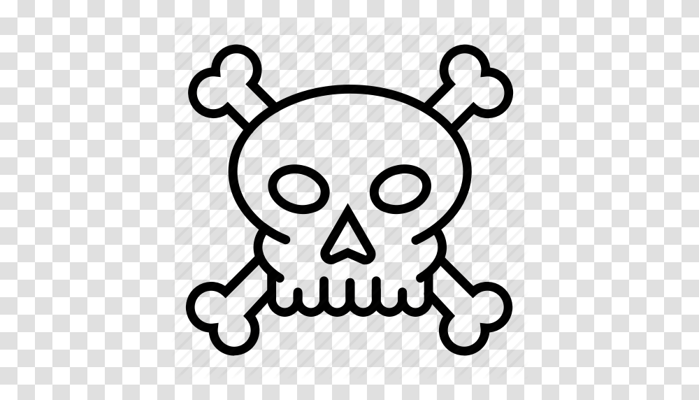 Crossbones Dead Death Skull Icon Transparent Png