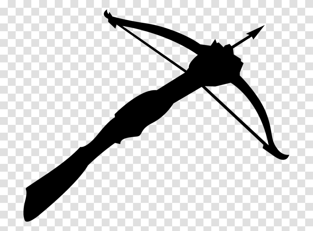 Crossbow Ranged Weapon Bow And Arrow Clip Art, Gray, World Of Warcraft Transparent Png