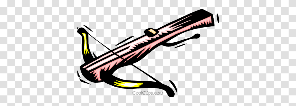 Crossbow Royalty Free Vector Clip Art Illustration, Weapon, Leisure Activities, Blade, Sword Transparent Png