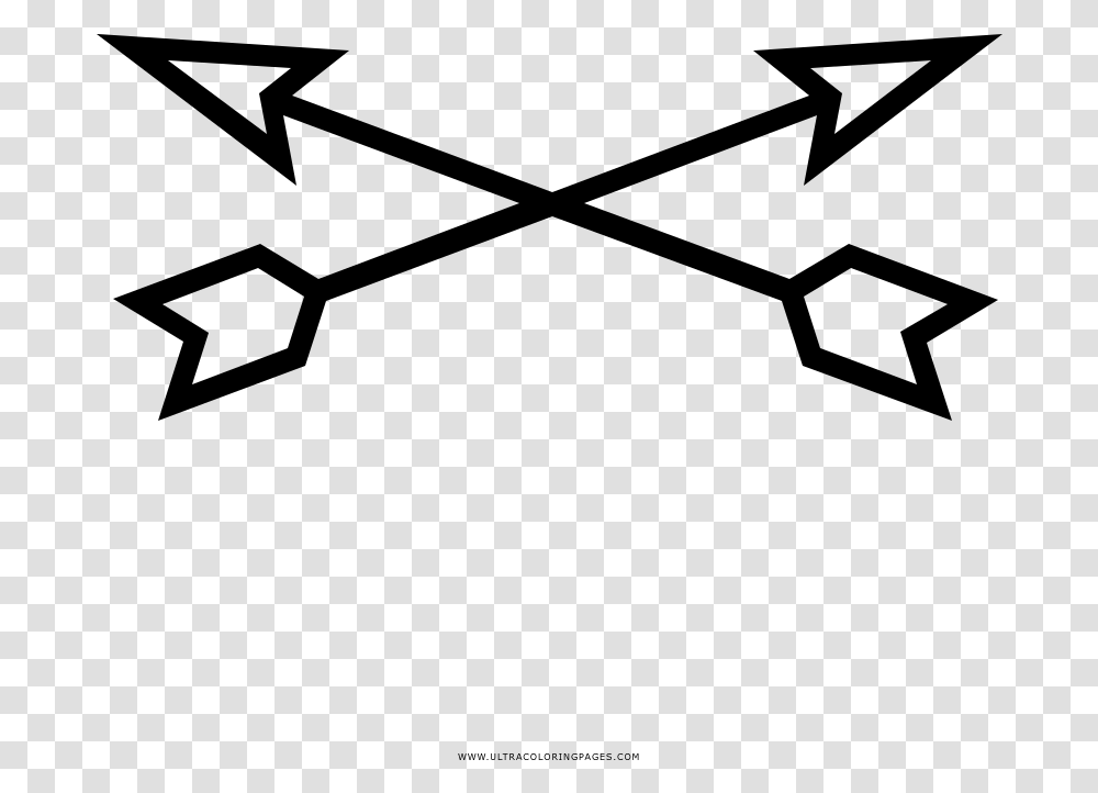 Crossed Arrows Coloring, Gray, World Of Warcraft Transparent Png
