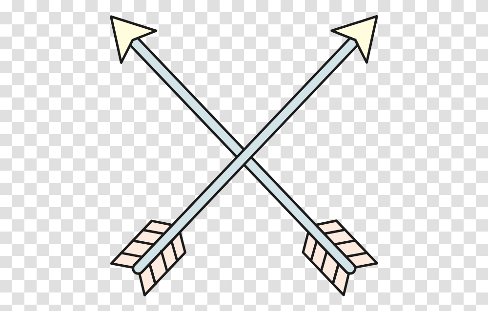 Crossed Arrows Graphic Crassed Arrows, Weapon, Weaponry, Spear, Baton Transparent Png