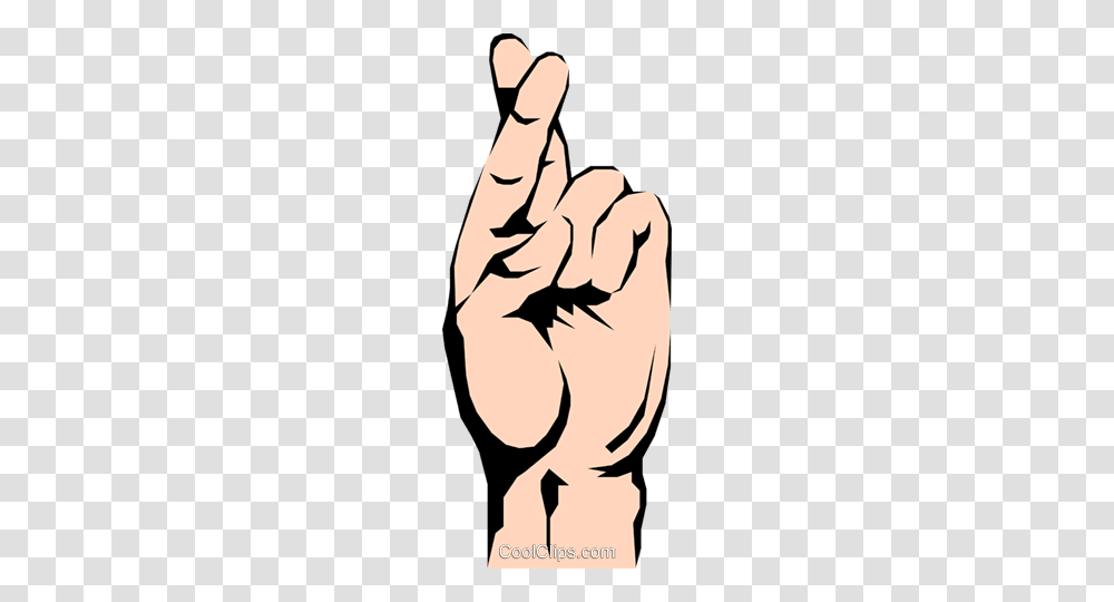 Crossed Fingers Royalty Free Vector Clip Art Illustration, Hand, Fist Transparent Png