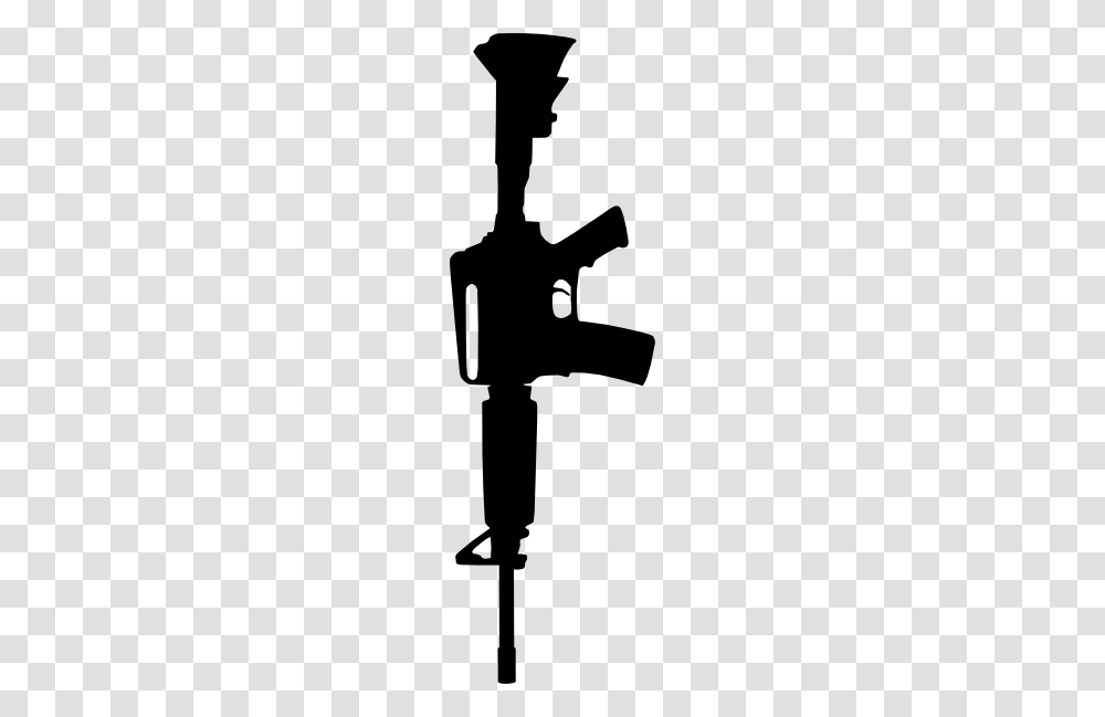 Crossed Gun Clipart, Silhouette, Stencil, Electronics Transparent Png