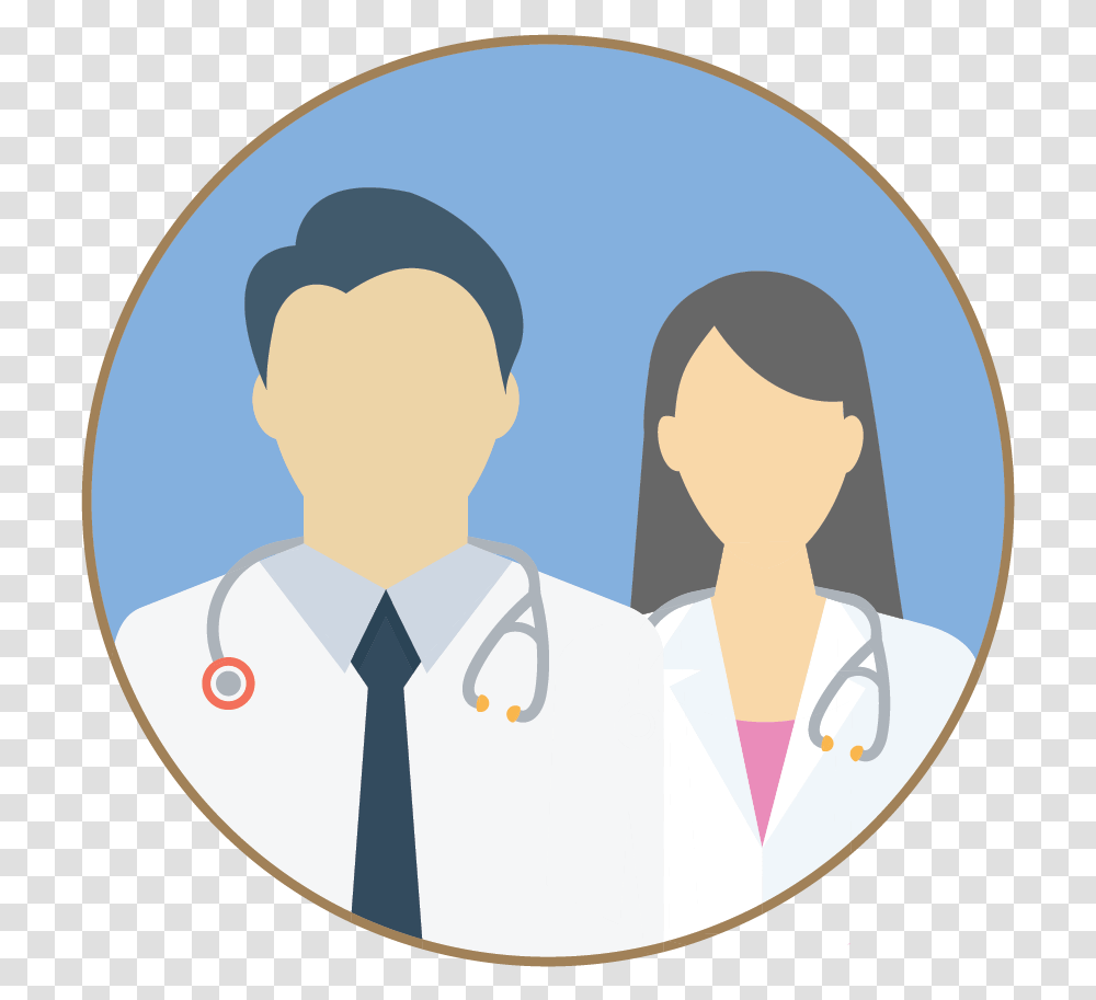 Crossed Out Circle Medical Practitioners Clipart, Doctor, Apparel, Coat Transparent Png