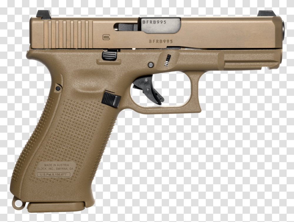 Crossed Pistols Glock 19x Gen, Gun, Weapon, Weaponry, Handgun Transparent Png