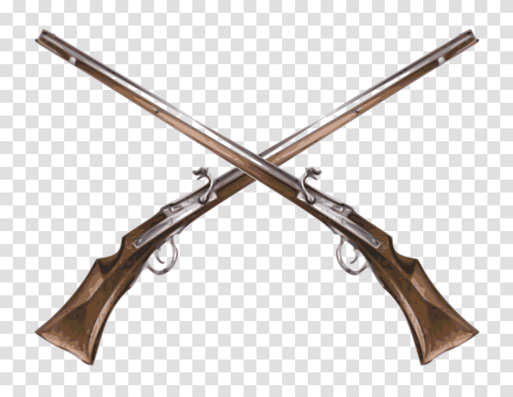 Crossed Rifles Image, Gun, Weapon, Weaponry Transparent Png