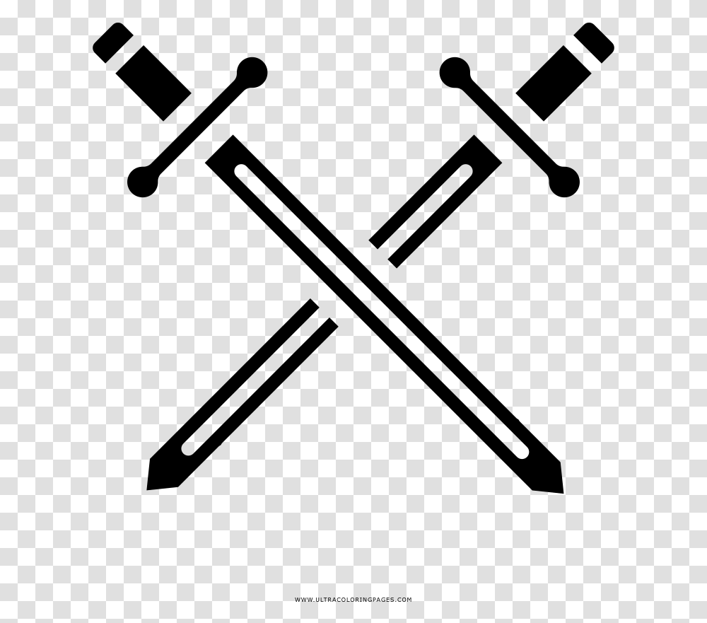 Crossed Swords Coloring, Gray, World Of Warcraft Transparent Png