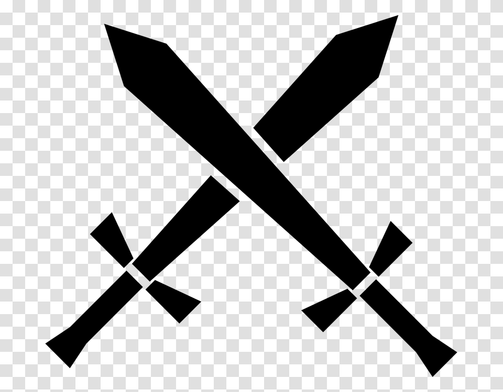 Crossed Swords Hd Crossed Swords Hd Sword Art Online Sword Icon, Gray Transparent Png