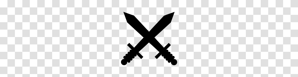 Crossed Swords Icons Noun Project, Gray, World Of Warcraft Transparent Png
