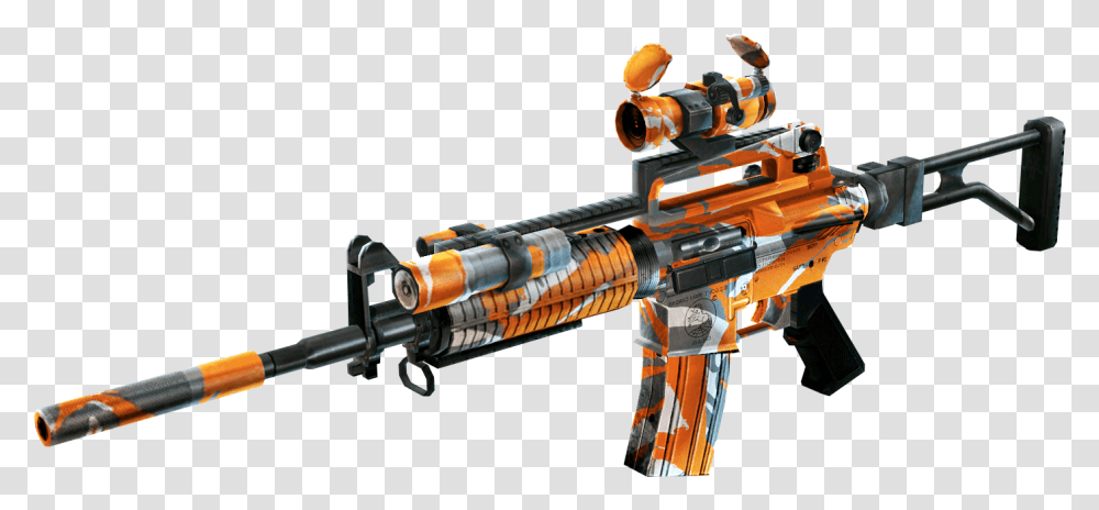 Crossfire M4a1 Custom Crossfire, Gun, Weapon, Weaponry, Rifle Transparent Png