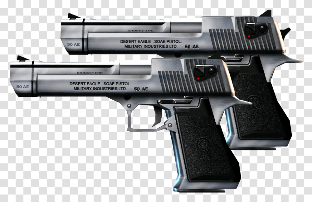Crossfire Wiki Dual Desert Eagle Black, Gun, Weapon, Weaponry, Handgun Transparent Png