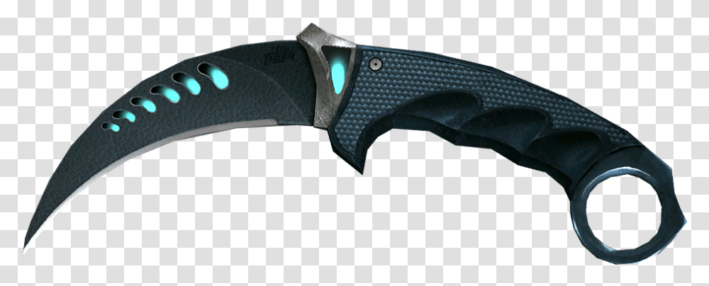 Crossfire Wiki Dual Karambit Blue Light, Knife, Blade, Weapon, Weaponry Transparent Png