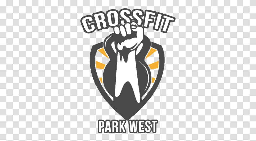 Crossfit Park West Logo No Background Copy Emblem, Hand, Fist, Poster, Advertisement Transparent Png