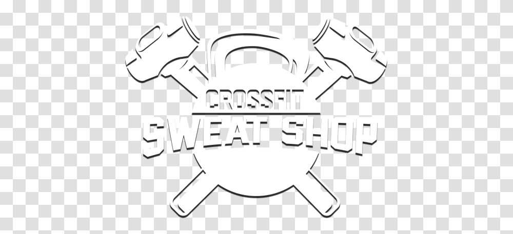 Crossfit Sweat Shop Language, Label, Text, Logo, Symbol Transparent Png