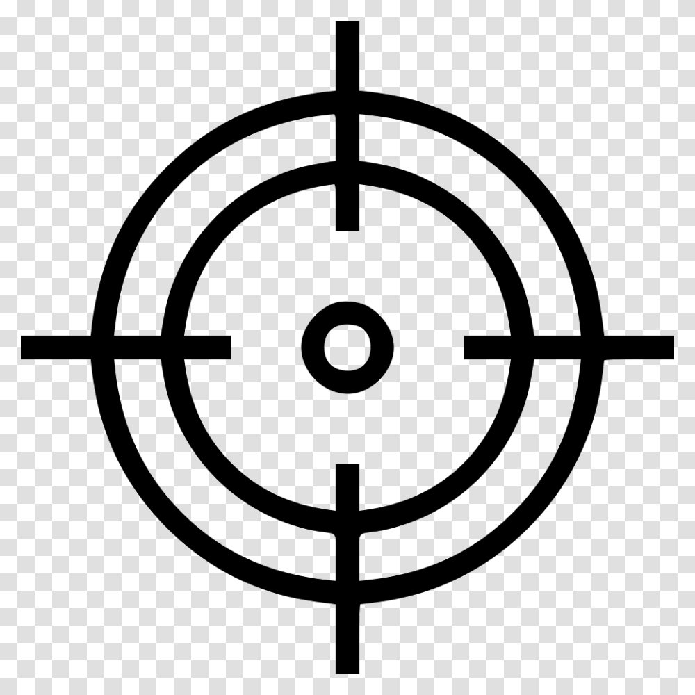 Crosshair Aim Shoot Target Goal Hit Icon Free Download, Number, Silhouette Transparent Png