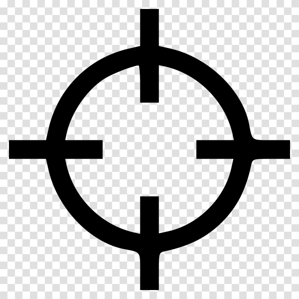 Crosshairs Target Icon Gif, Arrow, Emblem, Stencil Transparent Png