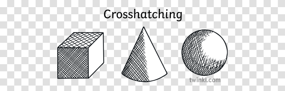 Crosshatch Tonal Shading Techniques Art Dot, Clothing, Apparel, Lamp, Triangle Transparent Png