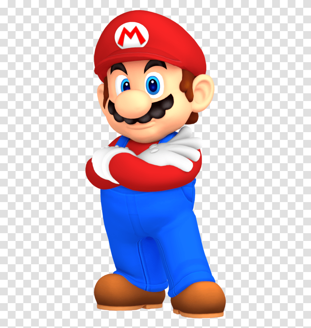 Crossing Arms Clipart Mario With Arms Crossed, Super Mario, Performer, Person, Human Transparent Png
