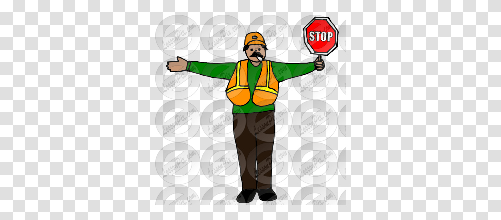 Crossing Guard Clipart Crossing Guard Pictures, Person, Worker, Hardhat, Helmet Transparent Png