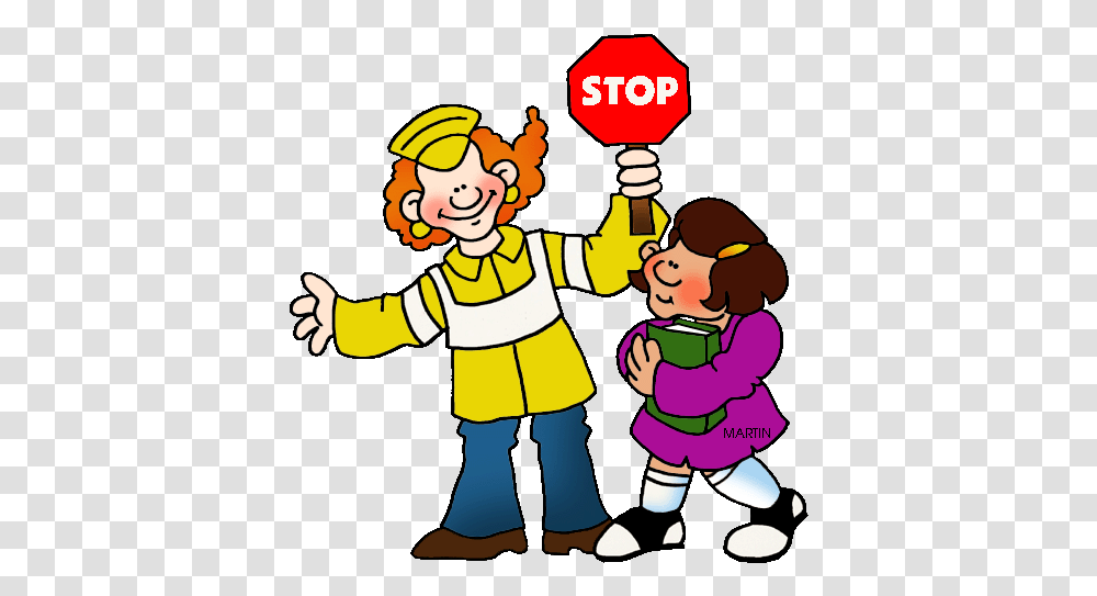 Crossing Guard Helping Kids Cross The Street, Person, Human, People, Family Transparent Png