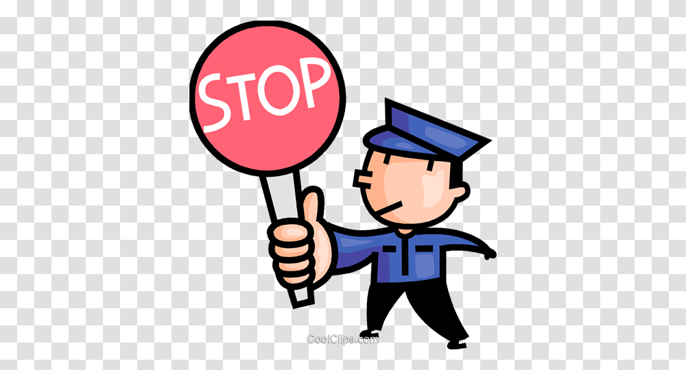 Crossing Guard Royalty Free Vector Clip Art Illustration, Person, Human, Photography Transparent Png