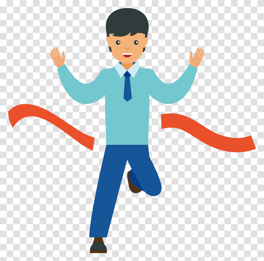 Crossing The Finish Line Clip Art La Meta, Person, Hand, Crowd, Standing Transparent Png