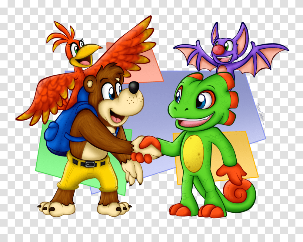 Crossover Yooka Laylee Know Your Meme, Toy, Dragon, Super Mario Transparent Png