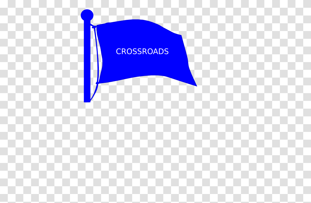 Crossroads Flag On Pole Clip Art For Web, Apparel, Label Transparent Png