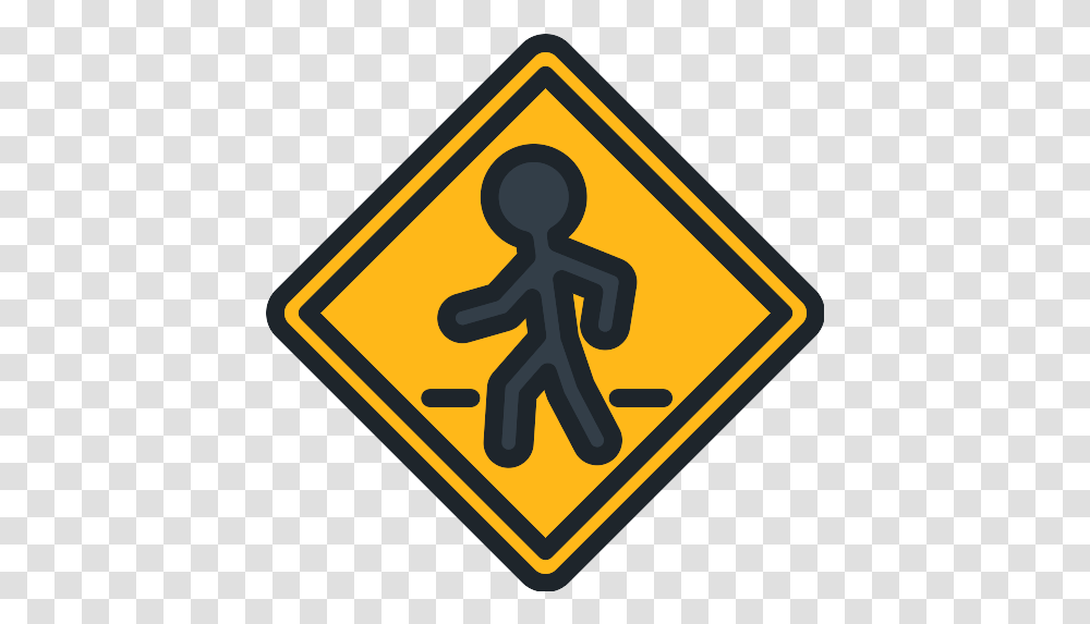 Crosswalk Icon Mbo Space, Road Sign, Symbol Transparent Png
