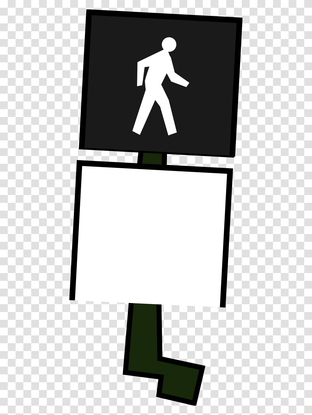 Crosswalk Light Background, White Board, Sign, Road Sign Transparent Png