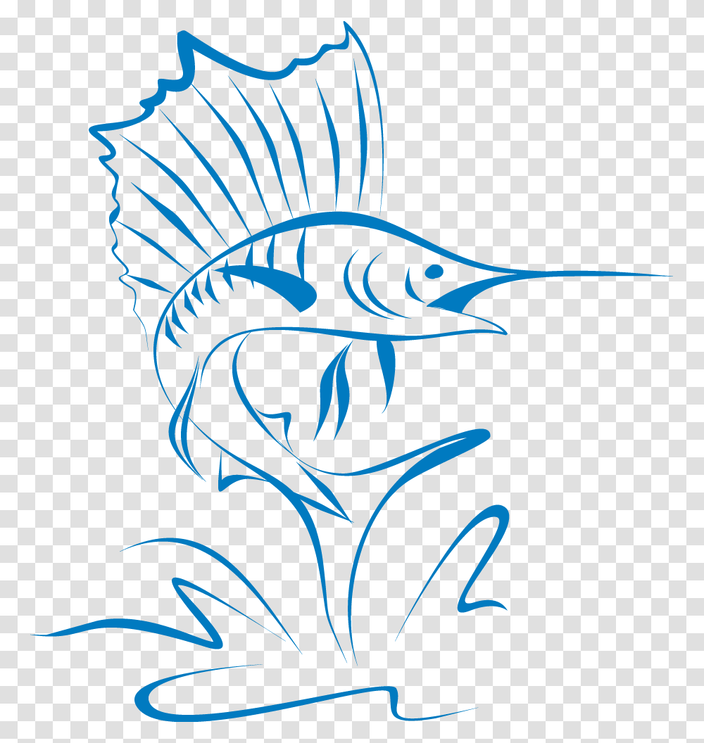 Crosthwait Memorial Fishing Tournament Logo Illustration, Animal, Sea Life, Swordfish Transparent Png