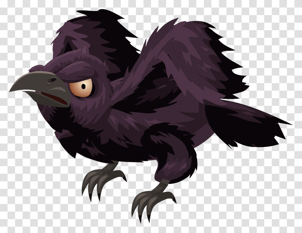 Crow Clipart Rook Evil Bird Clipart, Animal, Reptile, Dinosaur, Vulture Transparent Png
