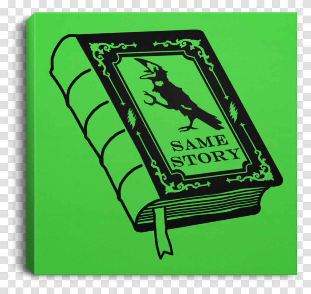 Crow Same Story Book Square Canvas Frog, Weapon, Weaponry, Bomb Transparent Png