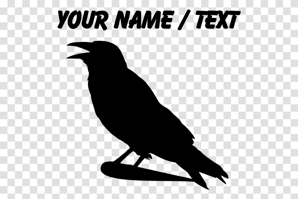 Crow Silhouette American Crow, Gray, World Of Warcraft Transparent Png