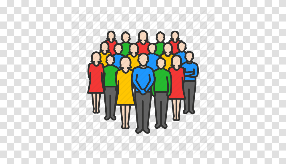 Crowd Family Friends Group People Icon, Person, Huddle, Audience, Pants Transparent Png