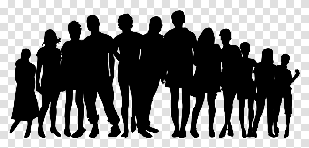 Crowd People Images Free Download Family And Friends Silhouette, Gray, World Of Warcraft Transparent Png
