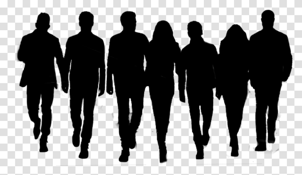 Crowd People Outline Friends Silhouette, Gray, World Of Warcraft Transparent Png