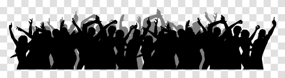 Crowd Silhouette, Audience, Party, Worship, Leisure Activities Transparent Png