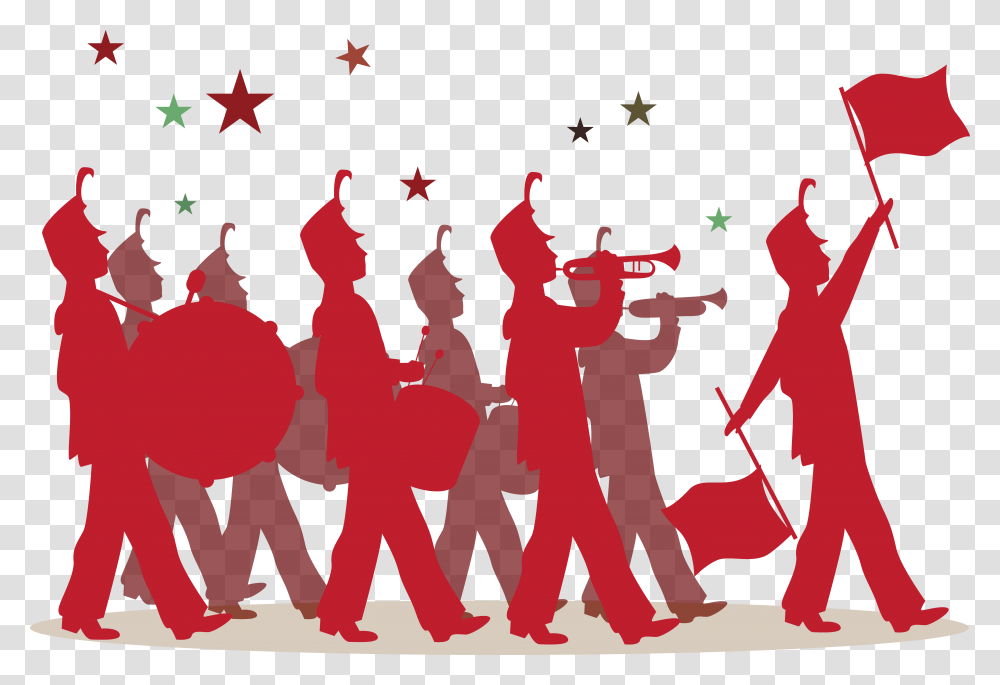 Crowd Silhouette Marching Band Silhouette, Poster, Advertisement, Brush, Tool Transparent Png