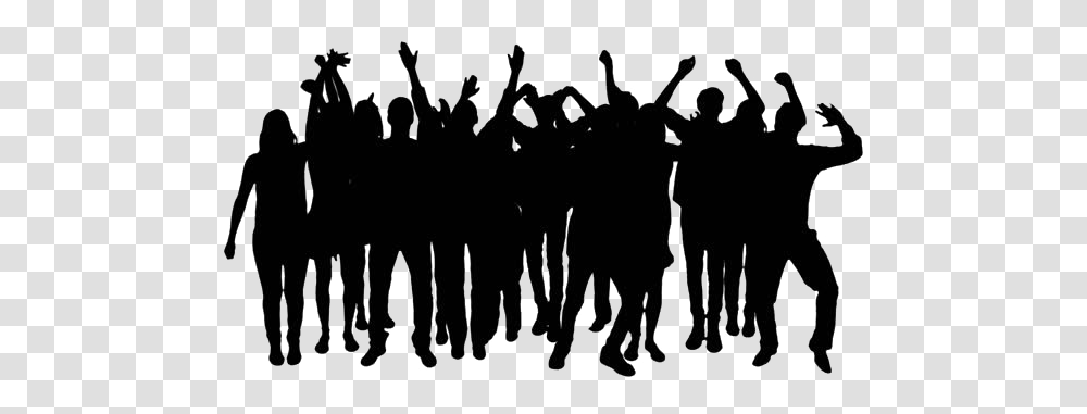 Crowd Silhouette Silhouette Crowd Of People, Person, Musician, Musical Instrument, Leisure Activities Transparent Png