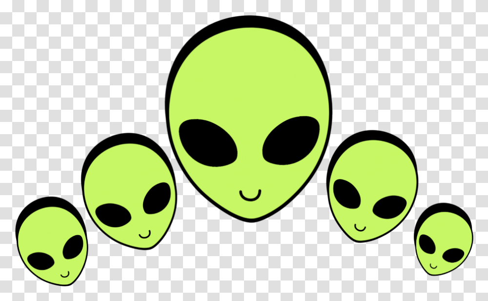 Crown Alien Aliens Freetoedit Ftestickers Sticker, Green Transparent Png