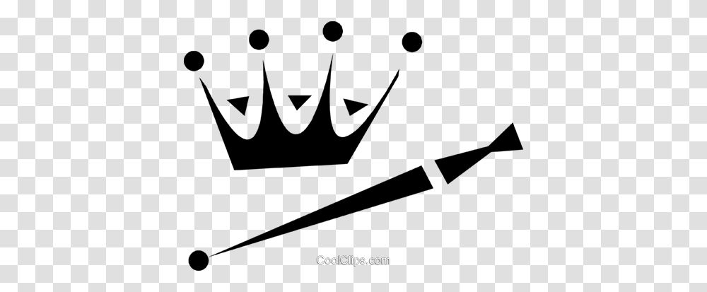 Crown And Scepter Royalty Free Vector Clip Art Illustration, Label, Soccer Ball, Accessories Transparent Png