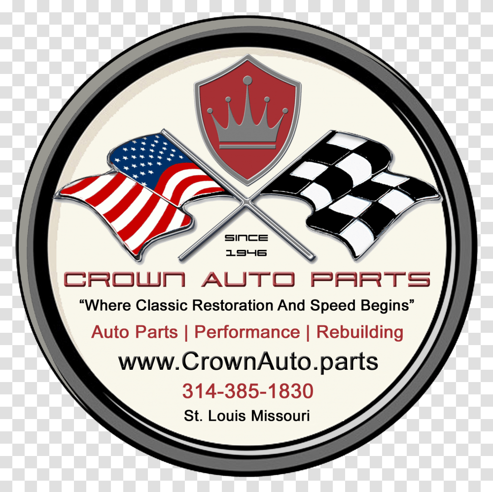 Crown Auto Parts Logo Car, Symbol, Text, Trademark, Label Transparent Png