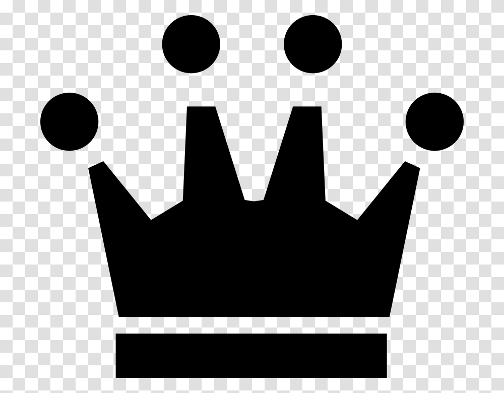 Crown Black Silhouette Symbol Isolated Design Im My Own King, Gray, World Of Warcraft Transparent Png