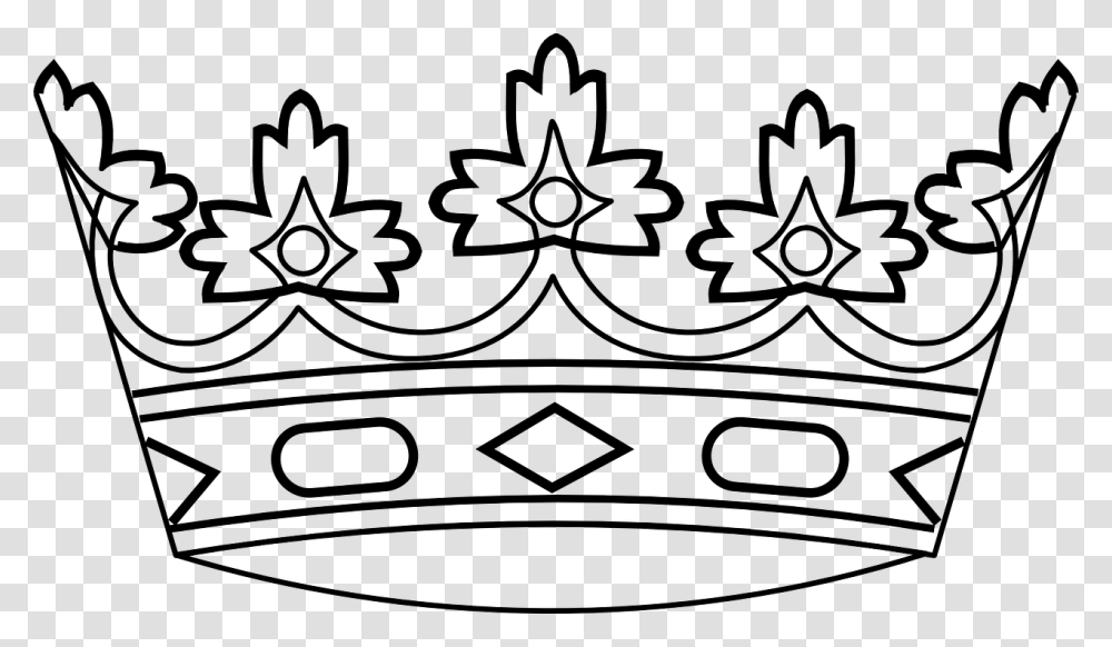 Crown Clipart Black And White, Gray, World Of Warcraft Transparent Png